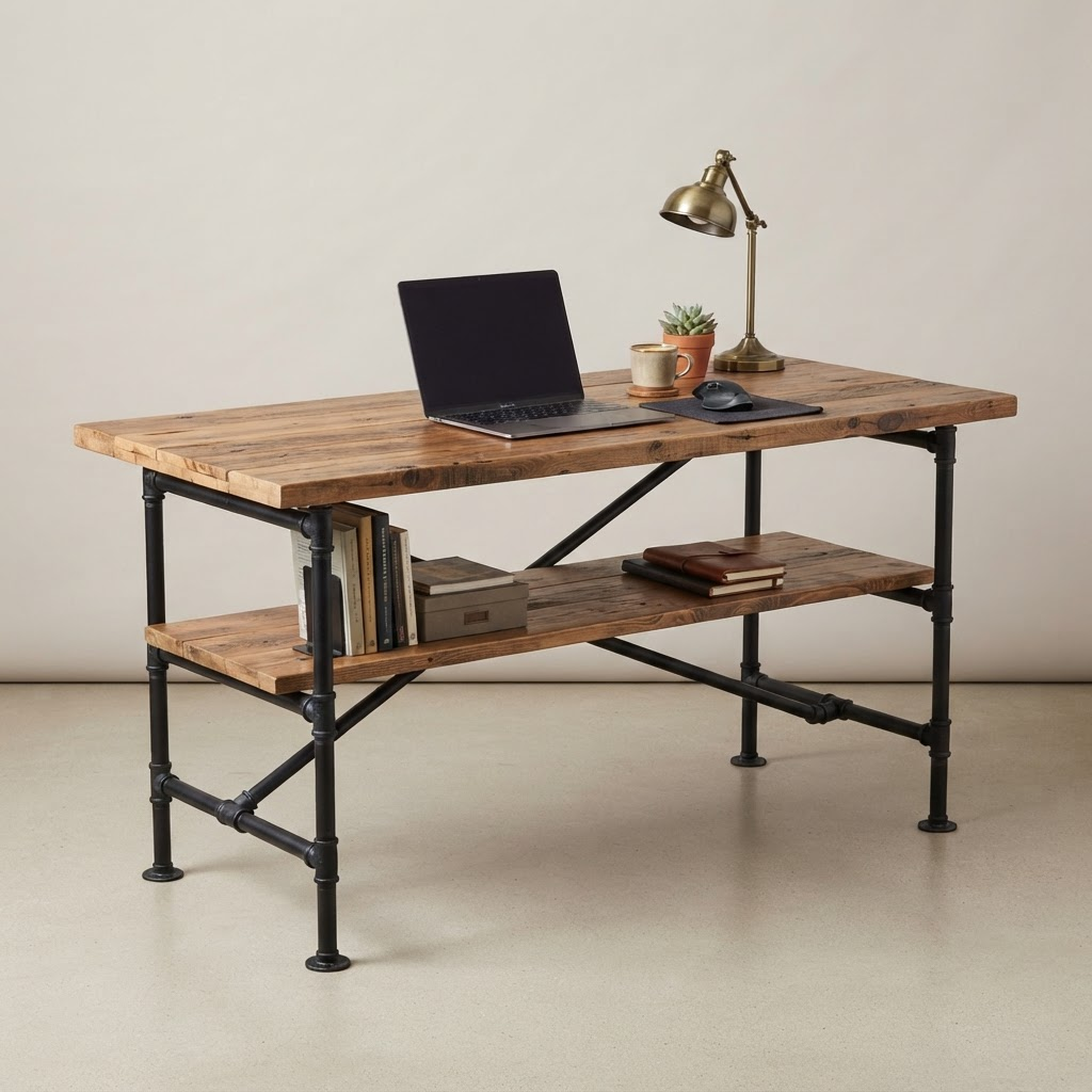 Foundry Reclaimed Wood Industrial Desk